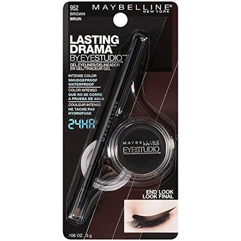 Maybelline Eye Studio Lasting Drama Gel Liner - Brown - 2 Pack