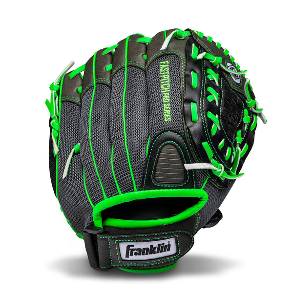 Franklin Sports Windmill Series 11-Inch Lightweight Softball Glove, Lime/Gray