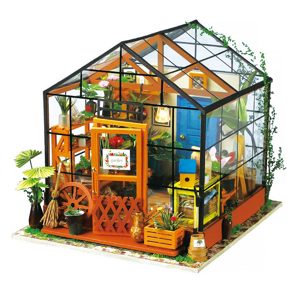 Robotime® Cathy's Flower House DIY Miniature Dollhouse Kit