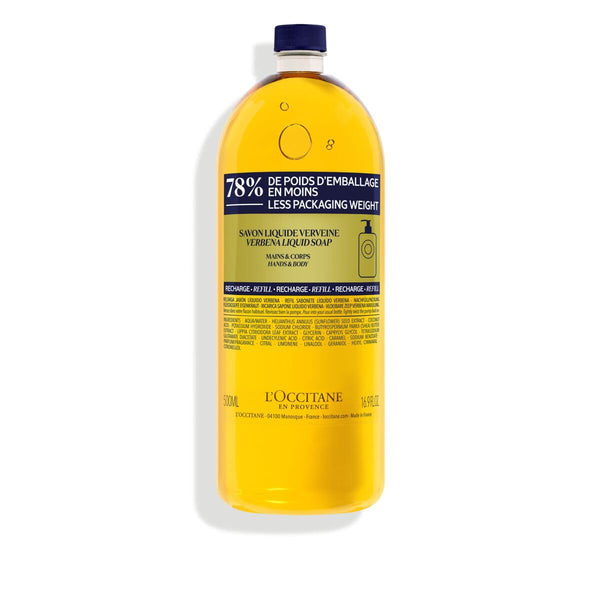 L'OCCITANE Shea Verbena Hand & Body Liquid Soap Refill 16.90 fl oz