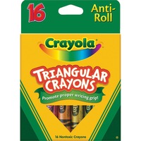 Wholesale Crayola BULK Crayons: Discounts on Crayola Triangular Anti-roll Crayons CYO524016 Assorted - 16 / Box
