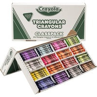 Wholesale Crayola BULK Crayons: Discounts on Crayola Triangular Anti-roll Crayons CYO528039 Black, Blue, Blue Violet, Brown, Carnation Pink, Green, Orange, Red, Red Orange, Red Violet, Violet, ... - 256 / Box