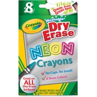 Wholesale Crayola BULK Crayons: Discounts on Crayola Washable DryErase Neon Crayons CYO988605 Neon Assorted - 8 / Box