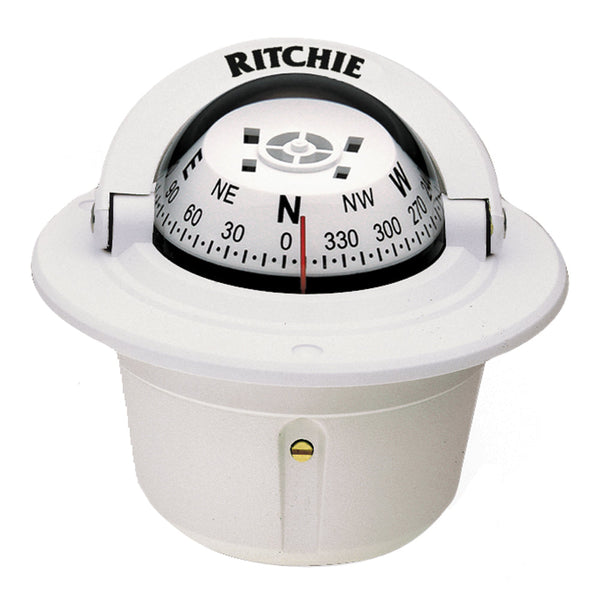 Wholesale Ritchie F-50W Explorer Compass - Flush Mount - White
