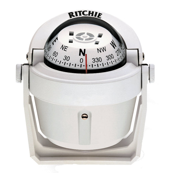 Wholesale Ritchie B-51W Explorer Compass - Bracket Mount - White