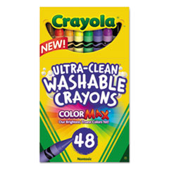 Wholesale Ultra-Clean Washable Crayons, Random Assortment, 48/Pack