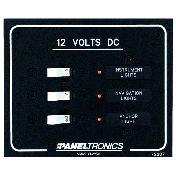 Wholesale Paneltronics Standard DC 3 Position Breaker Panel w/LEDs