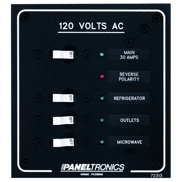 Wholesale Paneltronics Standard AC 3 Position Breaker Panel & Main w/LEDs
