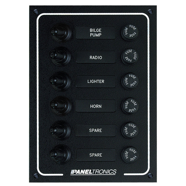 Wholesale Paneltronics Waterproof DC 6 Position Booted Toggle & Fuse