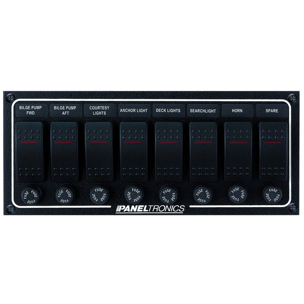 Wholesale Paneltronics Waterproof DC 8 Position Lighted Rocker & Fuse