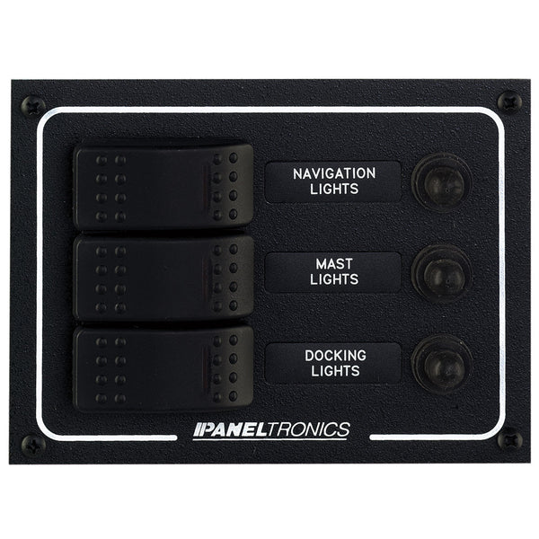 Wholesale Paneltronics Waterproof DC 3 Position Lighted Rocker & CB
