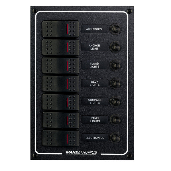Wholesale Paneltronics Waterproof DC 7 Position Lighted Rocker & CB