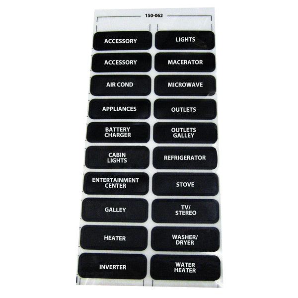 Wholesale Paneltronics AC-20 Assorted Label Sheet