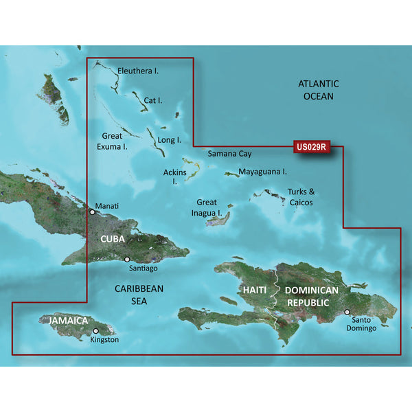 Wholesale Garmin BlueChart® g3 Vision® HD - VUS029R - Southern Bahamas - microSD™/SD™