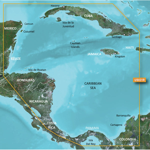 Wholesale Garmin BlueChart® g3 Vision® HD - VUS031R - Southwest Caribbean - microSD™/SD™
