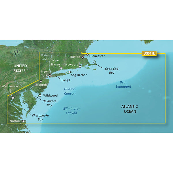 Wholesale Garmin BlueChart® g3 Vision® HD - VUS511L - Boston - Norfolk - microSD™/SD™