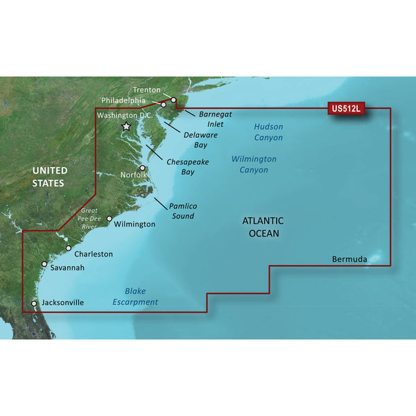 Wholesale Garmin BlueChart® g3 Vision® HD - VUS512L - Mid-Atlantic - microSD™/SD™