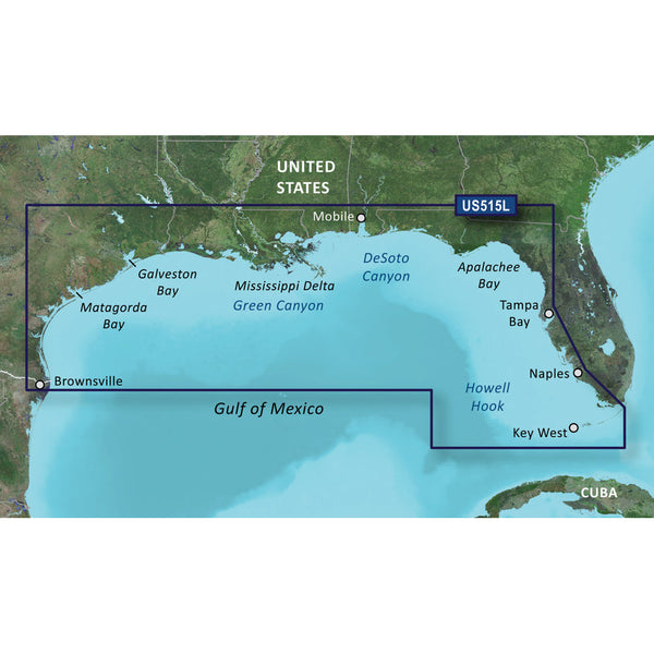 Wholesale Garmin BlueChart® g3 Vision® HD - VUS515L - Brownsville - Key Largo - microSD™/SD™
