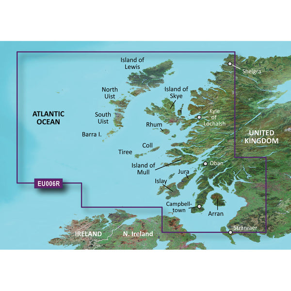 Wholesale Garmin BlueChart® g3 Vision® HD - VEU006R - Scotland, West Coast - microSD™/SD™