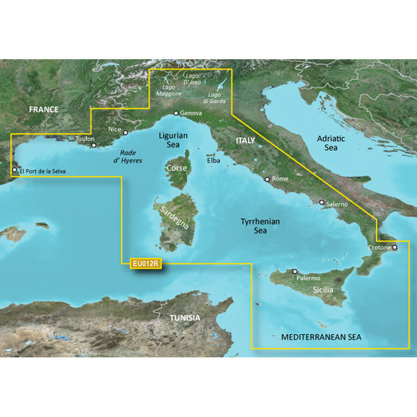Wholesale Garmin BlueChart® g3 Vision® HD - VEU012R - Italy, West Coast - microSD™/SD™