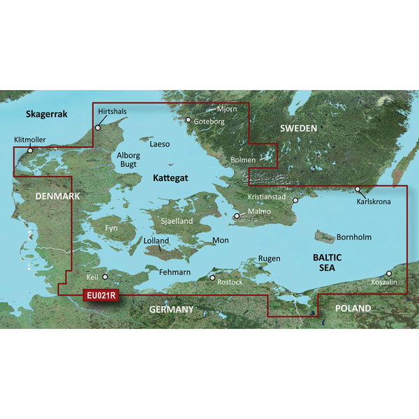 Wholesale Garmin BlueChart® g3 Vision® HD - VEU021R - Denmark East & Sweden Southeast - microSD™/SD™