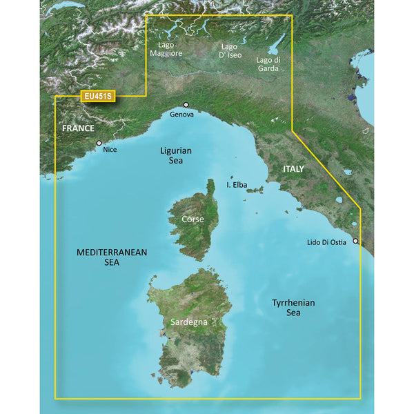Wholesale Garmin BlueChart® g3 Vision® HD - VEU451S - Legurian Sea, Corsica & Sardinia - microSD™/SD™