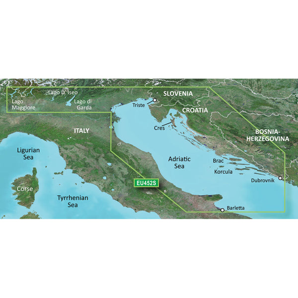 Wholesale Garmin BlueChart® g3 Vision® HD - VEU452S - Adriatic Sea, North Coast - microSD™/SD™