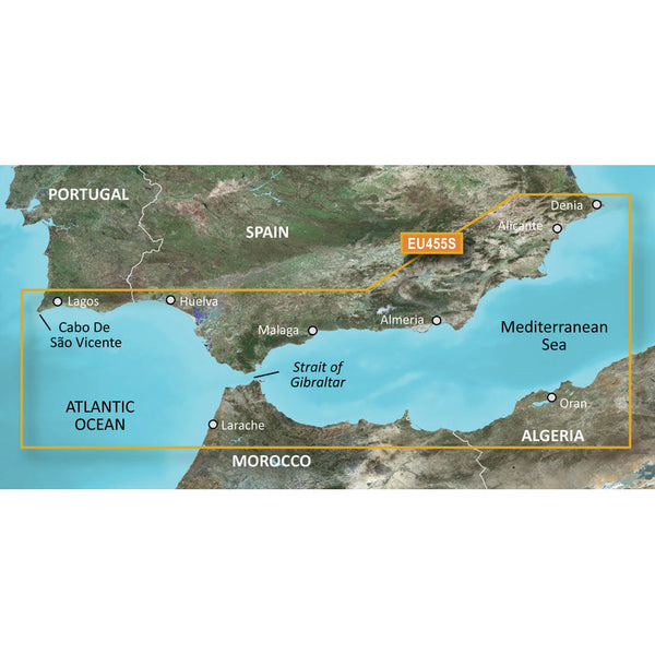 Wholesale Garmin BlueChart® g3 Vision® HD - VEU455S - Alicante to Cabo de Sao Vicente - microSD™/SD™