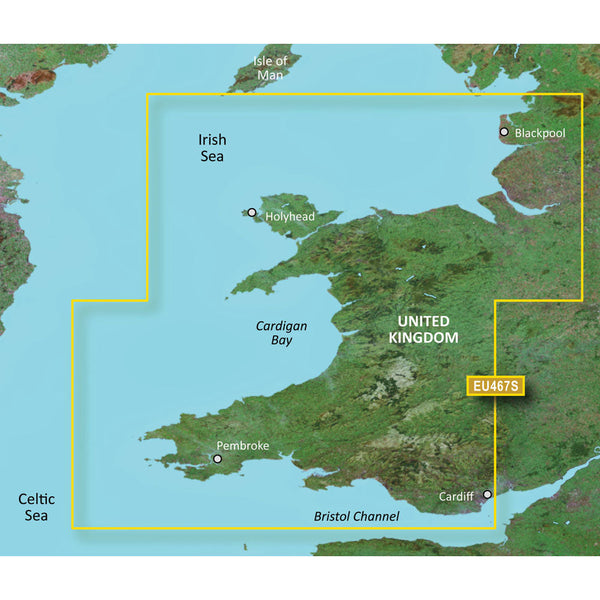 Wholesale Garmin BlueChart® g3 Vision® HD - VEU467S - Blackpool to Cardiff - microSD™/SD™