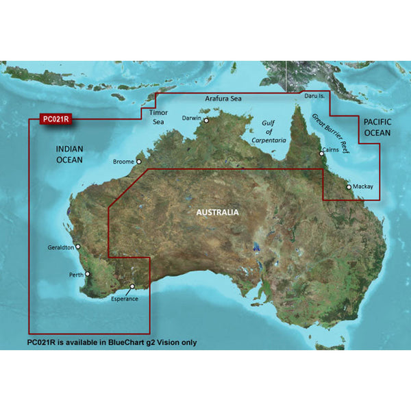 Wholesale Garmin BlueChart® g3 Vision® HD - VPC021R - Mackay NW to Esperance - microSD™/SD™