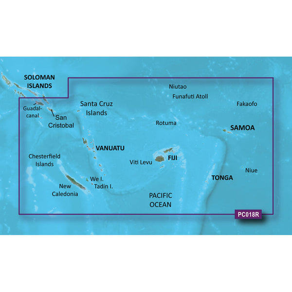 Wholesale Garmin BlueChart® g3 Vision® HD - VPC018R - New Caledonia - Fiji - microSD™/SD™