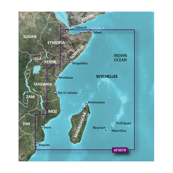 Wholesale Garmin BlueChart® g3 Vision® HD - VAF001R - Eastern Africa - microSD™/SD™