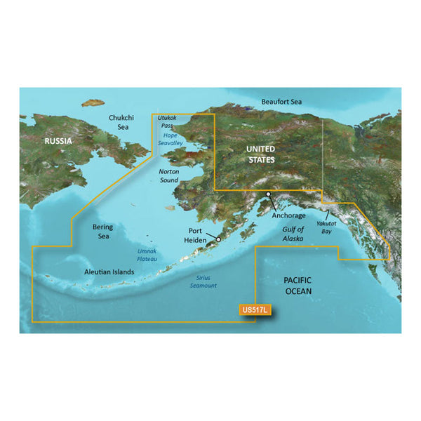 Wholesale Garmin BlueChart® g3 Vision® HD - VUS517L - Alaska South - microSD™/SD™
