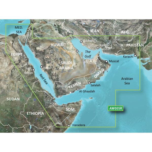 Wholesale Garmin BlueChart® g3 Vision® HD - VAW005R - The Gulf & Red Sea - microSD™/SD™