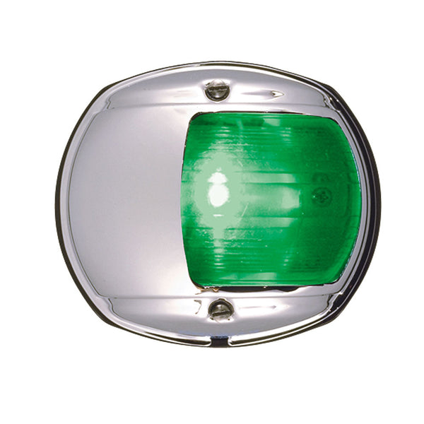 Wholesale Perko LED Side Light - Green - 12V - Chrome Plated Housing