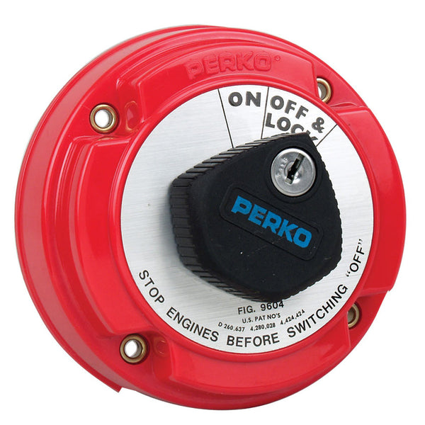 Wholesale Perko Medium Duty Main Battery Disconnect Switch w/Alternator Field Disconnect & Key Lock