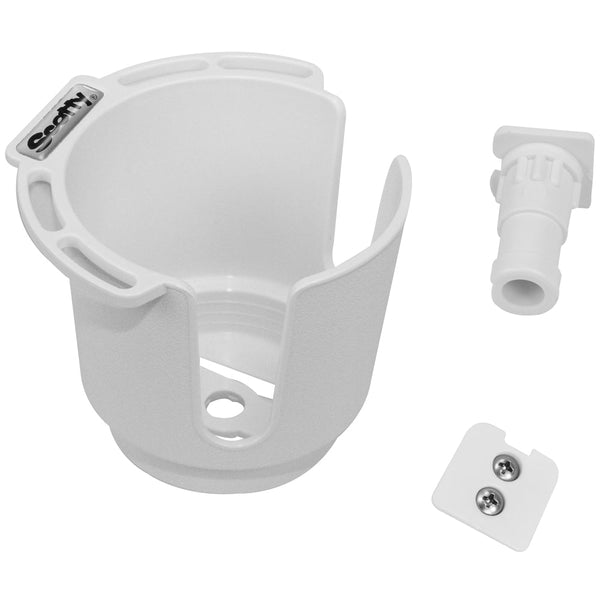 Wholesale Scotty 311 Drink Holder w/Bulkhead/Gunnel Mount & Rod Holder Post Mount - White