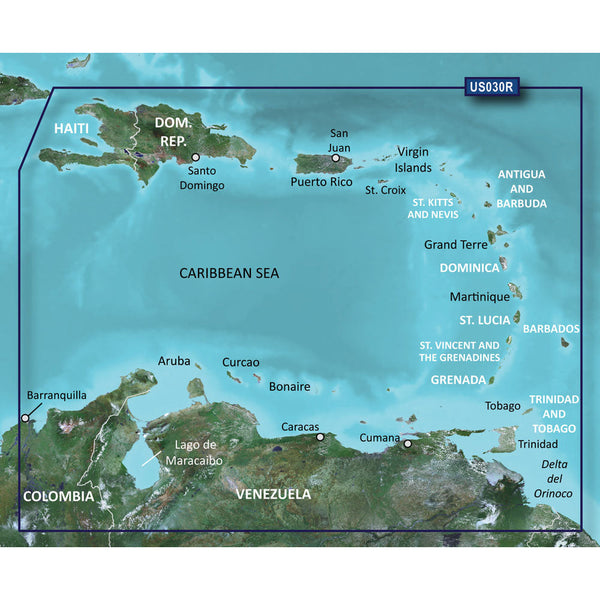 Wholesale Garmin BlueChart® g3 HD - HXUS030R - Southeast Caribbean - microSD™/SD™