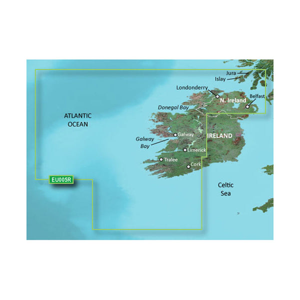Wholesale Garmin BlueChart® g3 HD - HEU005R - Ireland, West Coast - microSD™/SD™