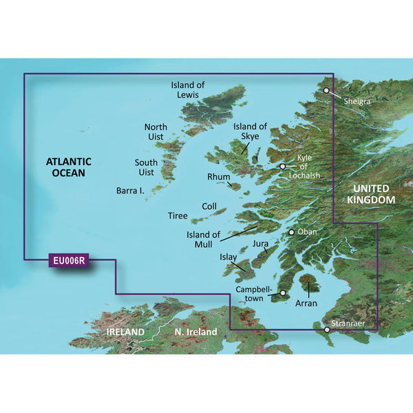 Wholesale Garmin BlueChart® g3 HD - HXEU006R - Scotland West Coast - microSD™/SD™