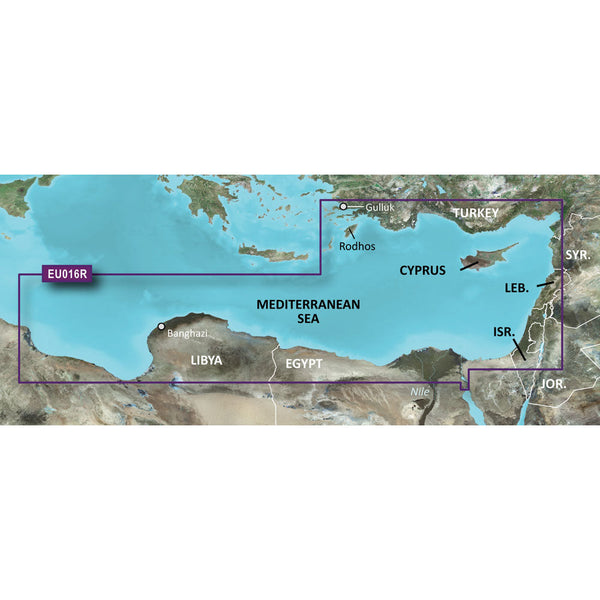 Wholesale Garmin BlueChart® g3 HD - HXEU016R - Mediterranean Southeast - microSD™/SD™