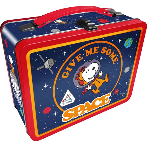 Wholesale Peanuts Artemis Snoopy Give Me Some Space Fun Box Tin Tote