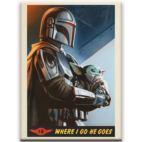 Wholesale Star Wars: The Mandalorian Where I Go Flat Magnet