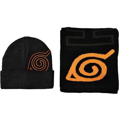 Wholesale Naruto Hidden Leaf Village Beanie and Scarf Combo