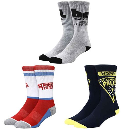 Wholesale Stranger Things Icon Crew Socks 3-Pack