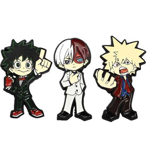Wholesale My Hero Academia Chibi Character Pin 3-Pack