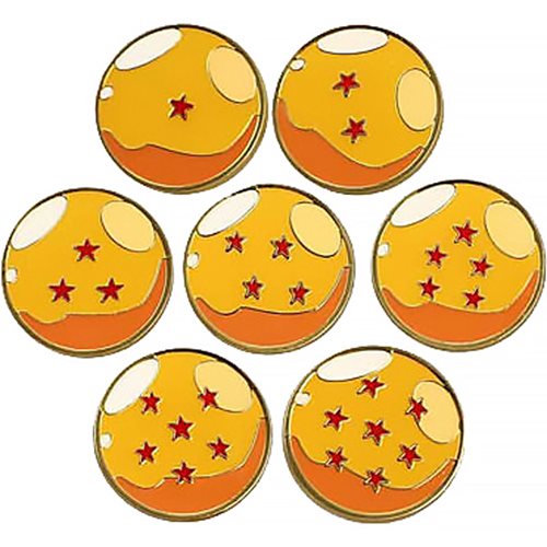 Wholesale Dragon Ball Z Dragon Balls Lapel Pins 7-Pack