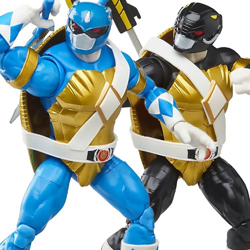 Wholesale Power Rangers X TMNT Don Black Ranger and Leo Blue Ranger