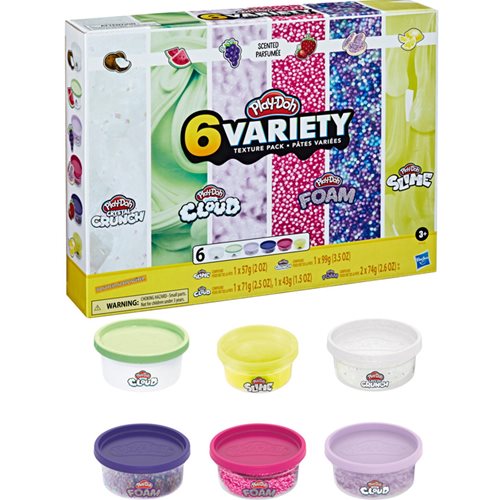 Wholesale Play-Doh Variety Texture 6-Pack