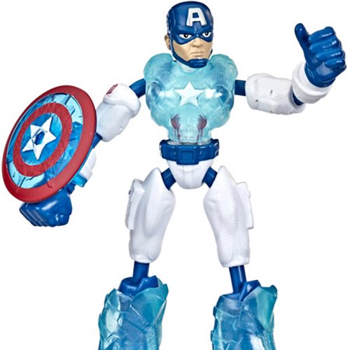 Wholesale Avengers Bend and Flex Ice Mission Captain America Figure